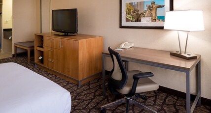 Holiday Inn Hotel & Suites WARREN Room Type - 1 King Standard Mobility Accessible Roll In Shower Holiday Inn Hotel & Suites WARREN Room Type - 1 King Standard Mobility Accessible Roll In Shower