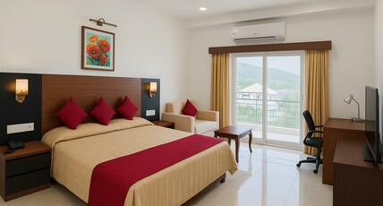 Tikkar Taal Tourist Resorts Room Type - Deluxe Room with Balcony and View
