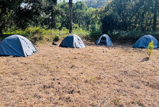 Gravity tent stay