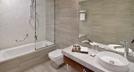 Movenpick Hotel Downtown Dubai Room Type - One Bedroom Apartment - Burj Khalifa view Movenpick Hotel Downtown Dubai Room Type - One Bedroom Apartment - Burj Khalifa view