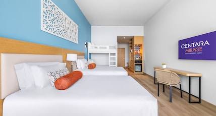 Centara Mirage Beach Resort Dubai Room Type - Mirage Family room Sea view with Bunk beds Centara Mirage Beach Resort Dubai Room Type - Mirage Family room Sea view with Bunk beds