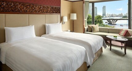 Shangri-La Hotel Bangkok Room Type - Shangri-La Wing Deluxe River View 2 Twins