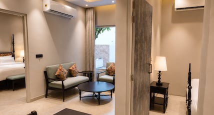 Bel La Monde Hotel Riverside - Jim Corbett Room Type - Mango Tree Family Cottage 2 Bed Room with Jacuzzi Bel La Monde Hotel Riverside - Jim Corbett Room Type - Mango Tree Family Cottage 2 Bed Room with Jacuzzi