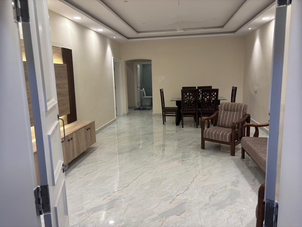 Visitors Lounge by MMG 3BHK Apartment First Floor - Tap to explore photos