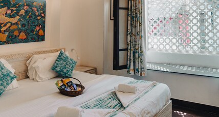 Safarnama Varanasi | A Boutique B&B Room Type - Deluxe Double Room with Window Balcony