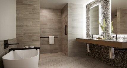 InterContinental Hotels BELLEVUE AT THE AVENUE Room Type - 1 King Premium Mobility Accessible Roll In Shower InterContinental Hotels BELLEVUE AT THE AVENUE Room Type - 1 King Premium Mobility Accessible Roll In Shower