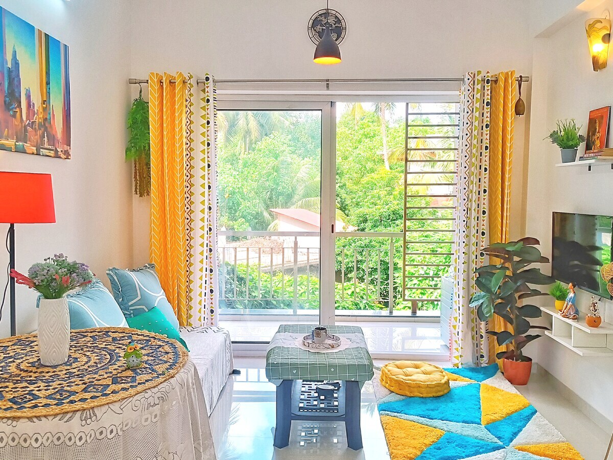 AriZen Studio with Pool Nr Thalassa Vagator - Tap to explore photos