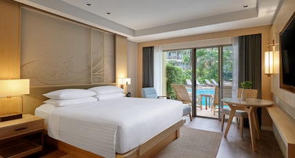 Phuket Marriott Resort & Spa, Merlin Beach Room Type - Guest room, 1 King, Pool access Phuket Marriott Resort & Spa, Merlin Beach Room Type - Guest room, 1 King, Pool access