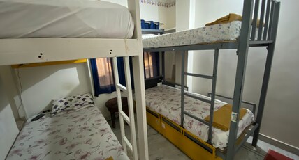 Whereabout Hostel |Rooftop Restaurant at Lake Pichola| Room Type - Basic 4 Bed Mixed Dorm