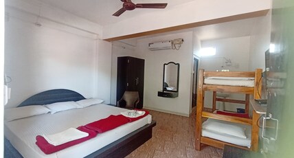 Hotel Gananjaya Room Type - Double Bed With Bunker Bed AC Room