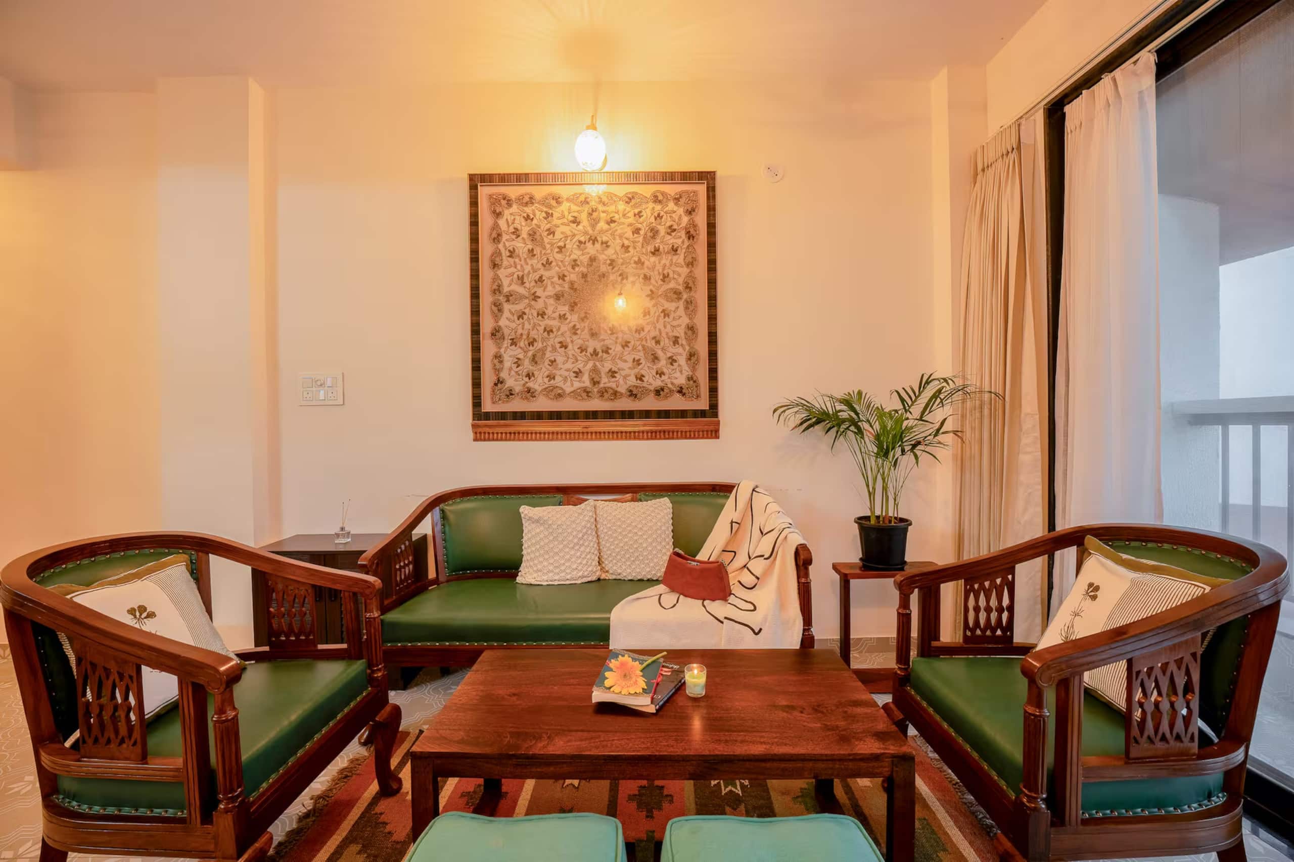 Verde Zero Fee 1BHK Pool Candolim Beach - Tap to explore photos
