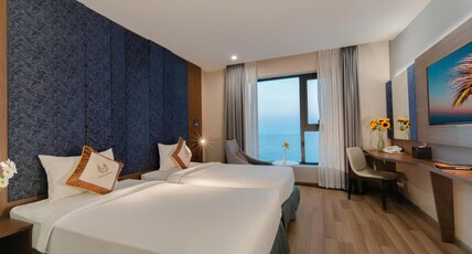 Vesna Hotel Nha Trang Room Type - Deluxe Twin Room with Sea View