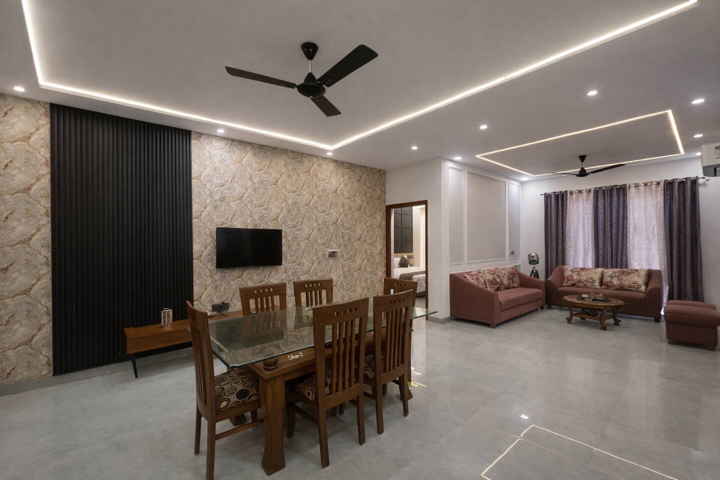 Evora House - Luxe | 3Bhk | Near Airport, Amity University and Plaksha University | Families and Gro - Tap to explore photos