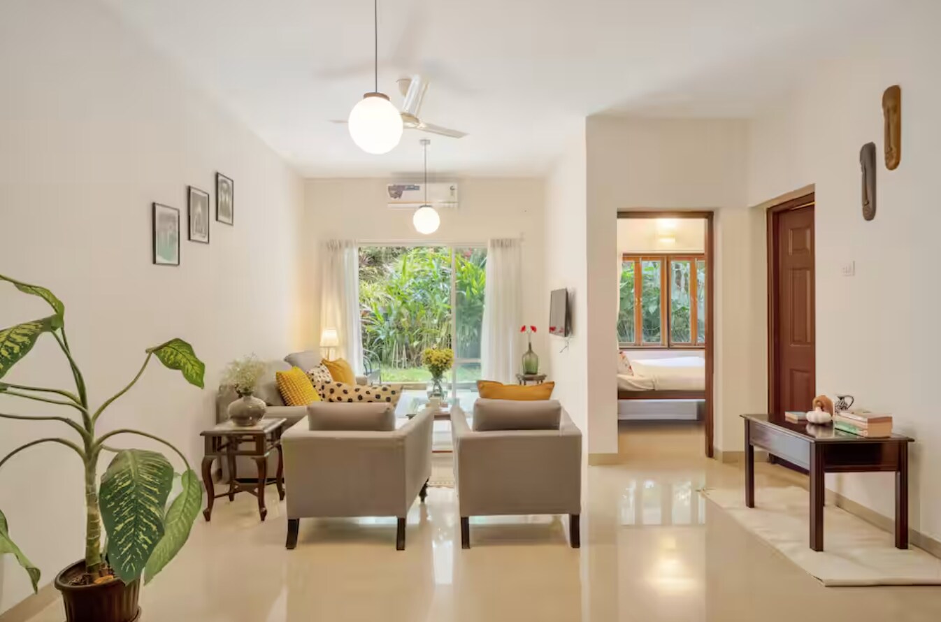 Hillside Haven 2BHK - Near Thalassa North Goa - Tap to explore photos