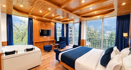 The White Season Resort By Trinay Hotels Room Type - White Season Jacuzzi Suite Room Balcony The White Season Resort By Trinay Hotels Room Type - White Season Jacuzzi Suite Room Balcony