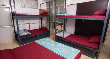 Vrindavan Bunk Hostel by Shiva - 5min Walk from Prem Mandir Room Type - 6 People in one Room for a Group - AC Vrindavan Bunk Hostel by Shiva - 5min Walk from Prem Mandir Room Type - 6 People in one Room for a Group - AC