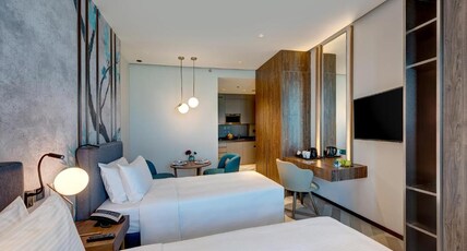 Millennium Place Barsha Heights Hotel Apartments Room Type - Deluxe Studio Twin Room