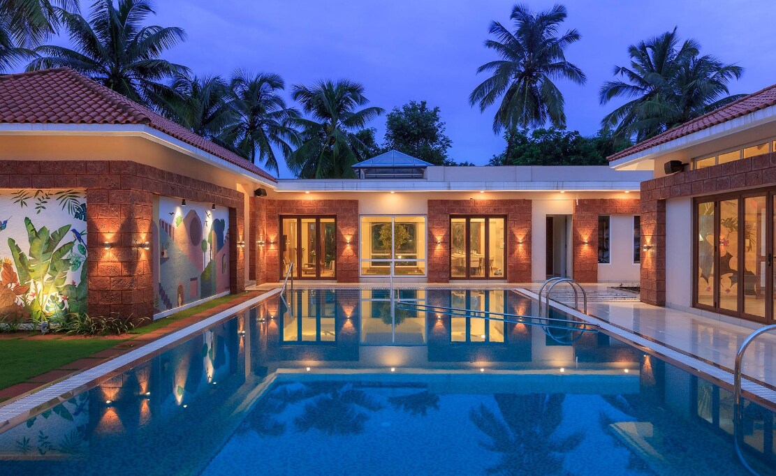 ELIVAAS 4 BHK With Pvt Pool & Gaming Room | Liora - Tap to explore photos