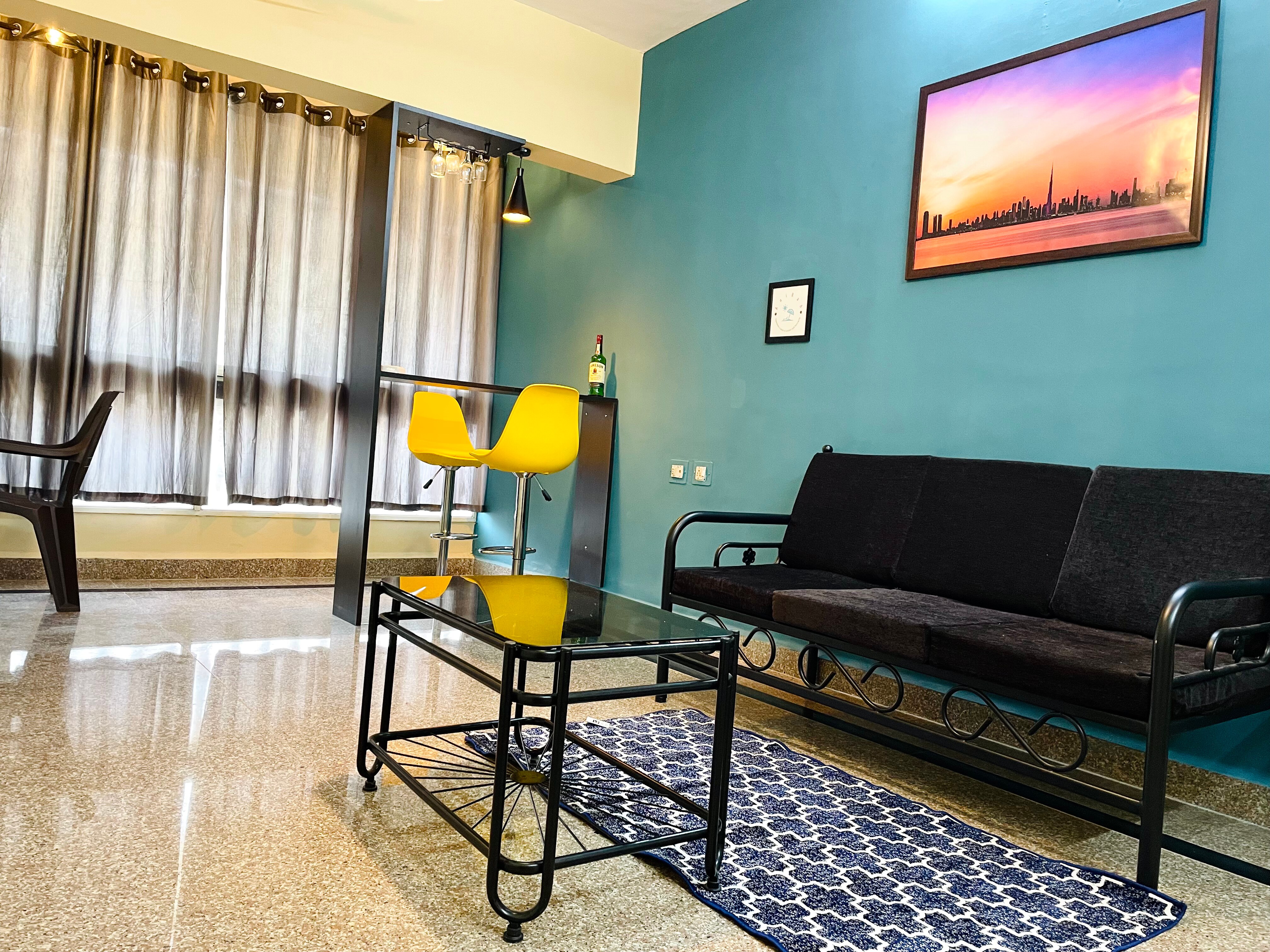 Cozy 1BHK with Pool and WIFI and 2 min to Colva beach - Tap to explore photos