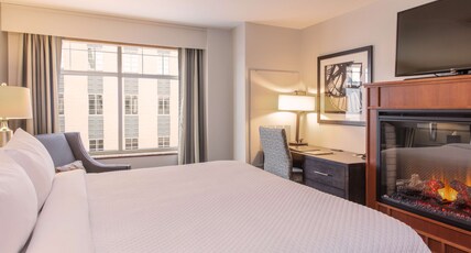 CopperLeaf Boutique Hotel & Spa, BW Premier Collection Room Type - 1 King Bed, Non-Smoking, Fireplace, Walk In Shower, Work Desk, Microwave And Refrigerator, Mini Bar