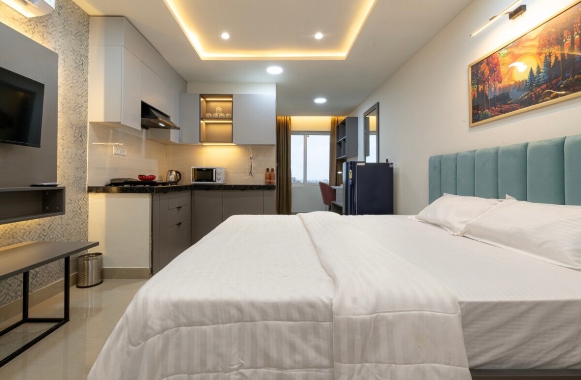 Little Elan | Cozy Studio Apartment in Jaipur - Tap to explore photos