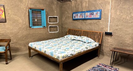 Serene stay with farm to table meals Room Type - Bedroom