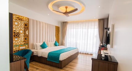 Hotel Yog Vashishth (Near Parmarth Niketan) Room Type - Luxury Room with balcony and mountain view Hotel Yog Vashishth (Near Parmarth Niketan) Room Type - Luxury Room with balcony and mountain view
