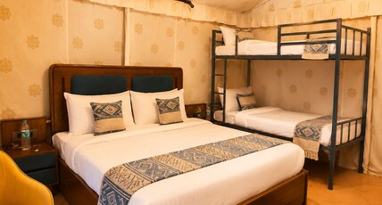 Mayura Retreat. Room Type - Permium Swiss Tent with Bunk Bed