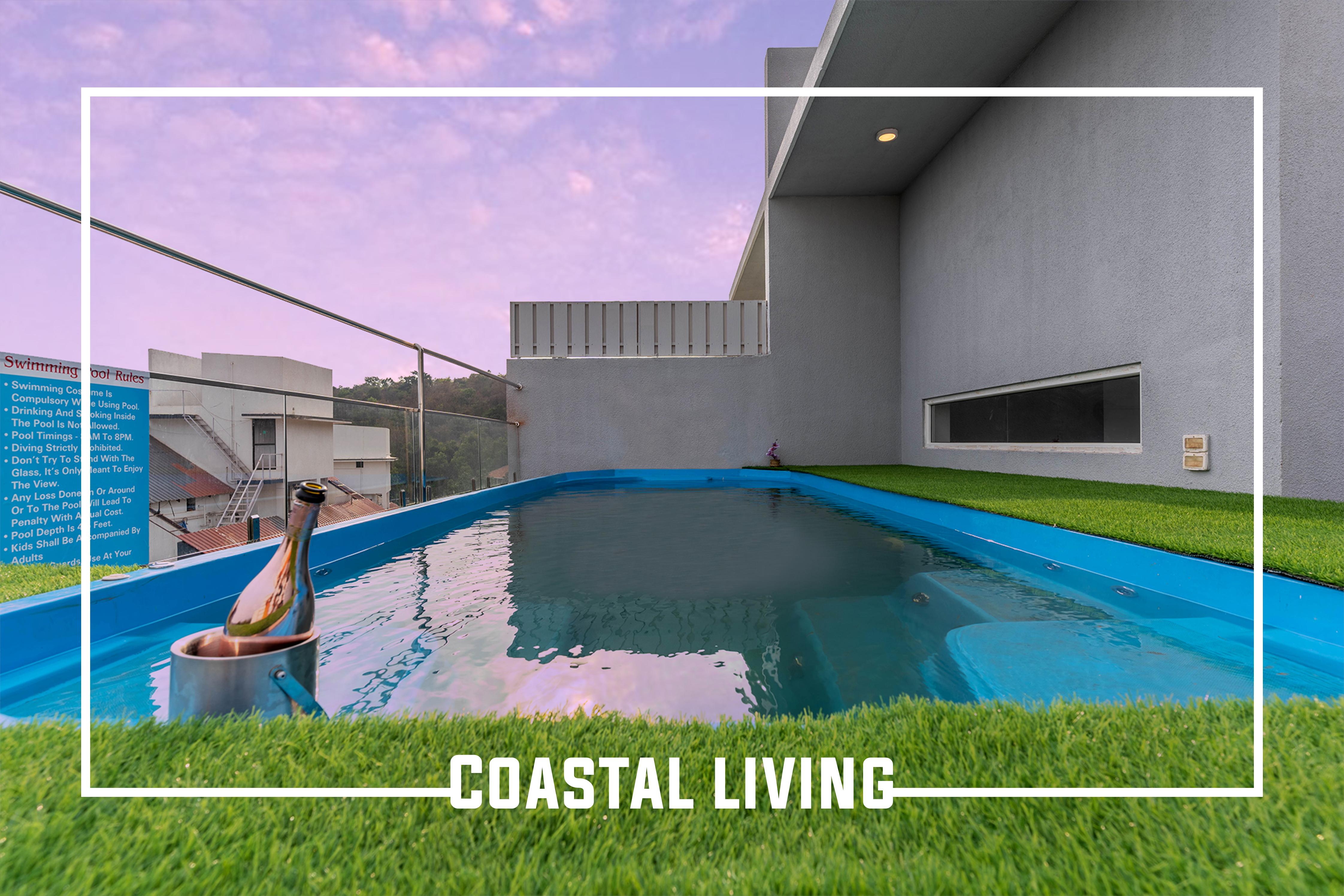 Coastal Living - Baga Breeze - 5BHK Rooftop Private Pool Villa, Baga, Goa - Tap to explore photos