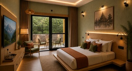 Heritage Resort (Near Jageshawar Temple) Room Type - Luxury Suite with Private Garden