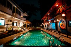 Half Orange Party Hostel by Pool side.