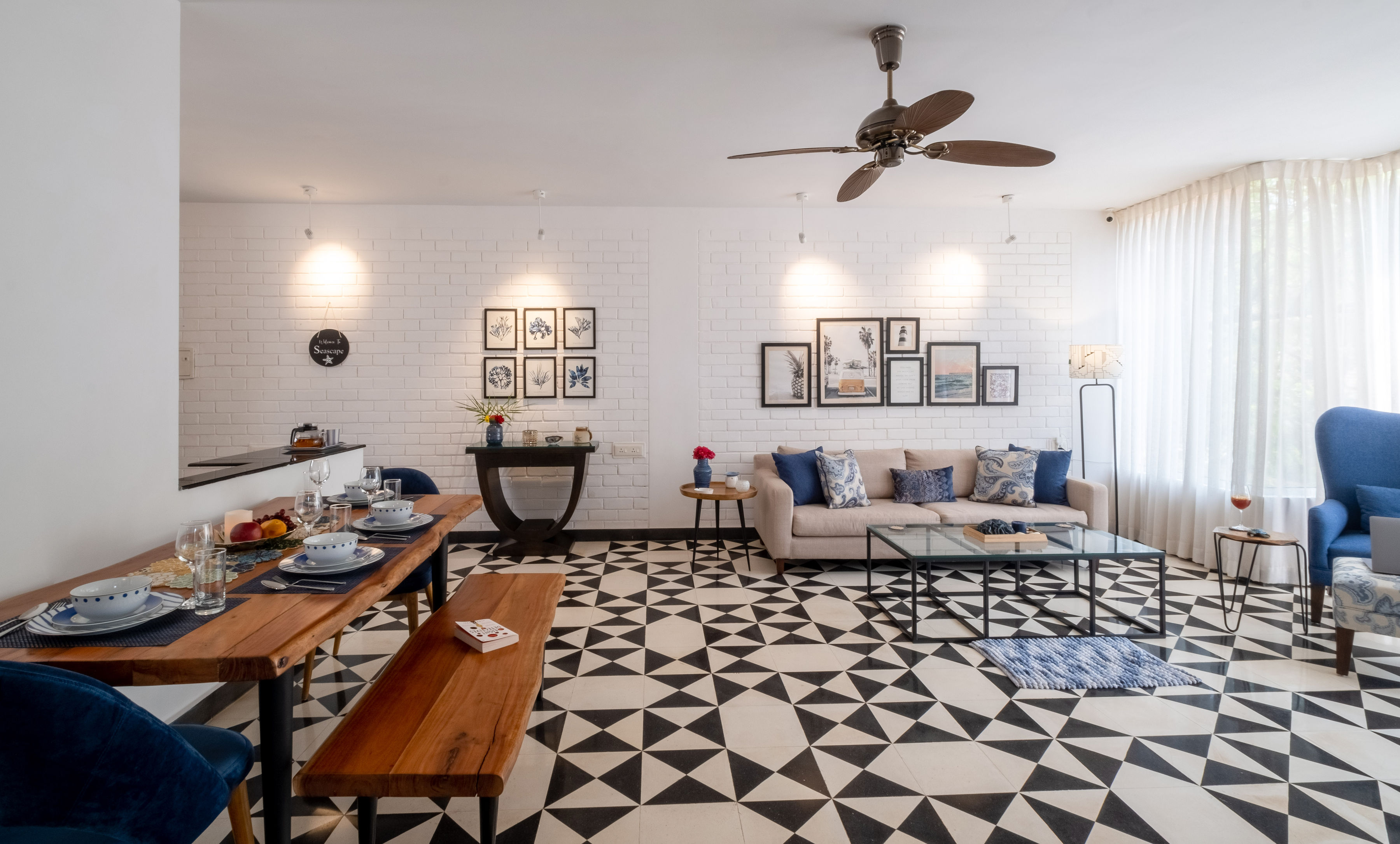 El Arbol by The Blue Kite - Elegant 2BHK Apt with Rooftop Pool & Kitchen near Candolim Beach (204) - Tap to explore photos