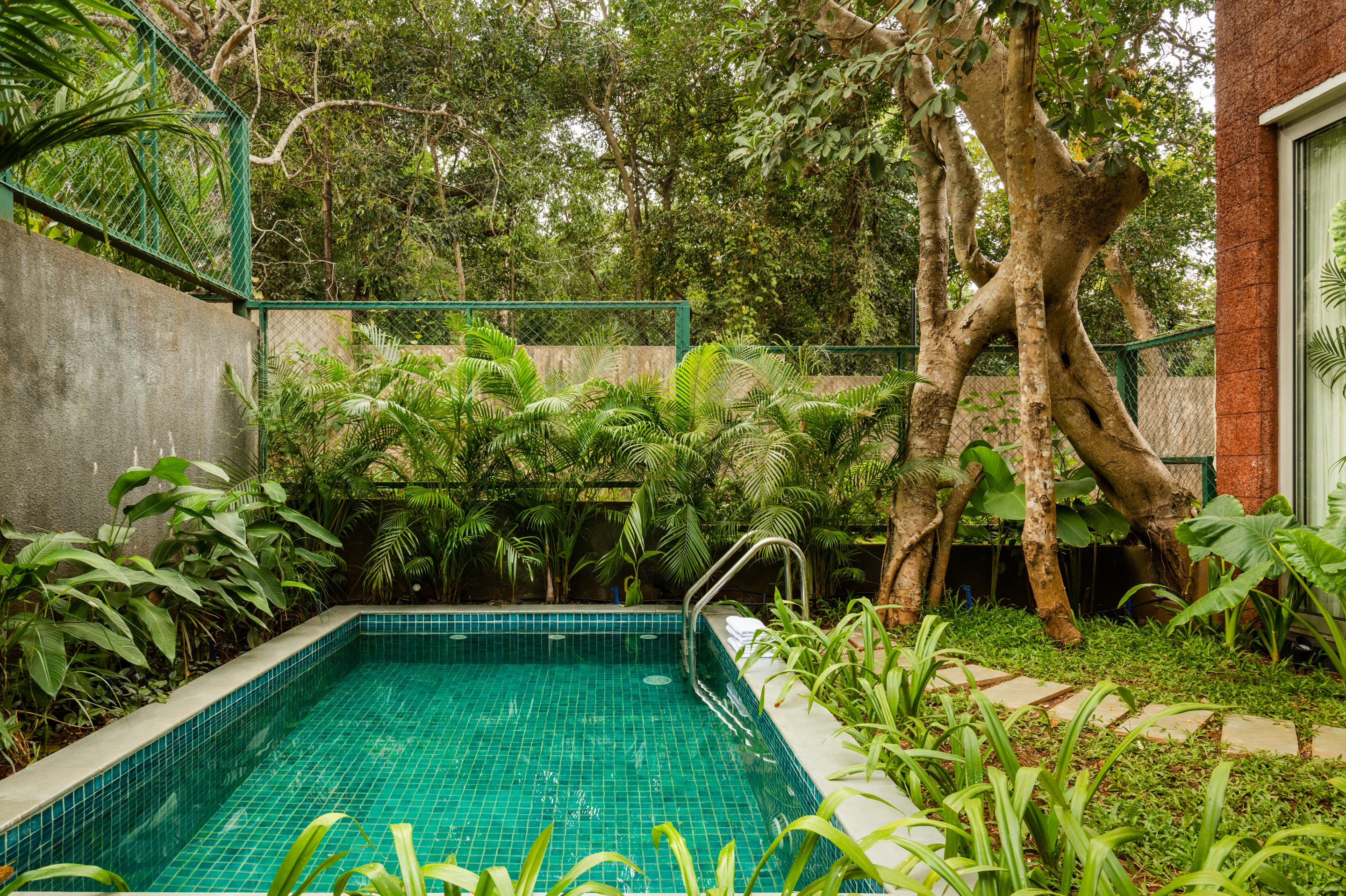 La Avila by The Blue Kite-2BHK Pvt Pool Villa with Kitchen & Housekeping,15 min to Vagator Beach(08) - Tap to explore photos