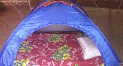 SAND VOYAGES CAMP Room Type - Portable Mobile Camping Tents for Sleeping Only with Common Washroom ( Size- 4 X 6 Square Feet ) ide SAND VOYAGES CAMP Room Type - Portable Mobile Camping Tents for Sleeping Only with Common Washroom ( Size- 4 X 6 Square Feet ) ide