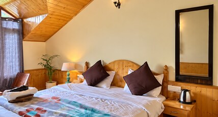 Urban Monk Stays Room Type - Premium Two Room Set with Attic Balcony