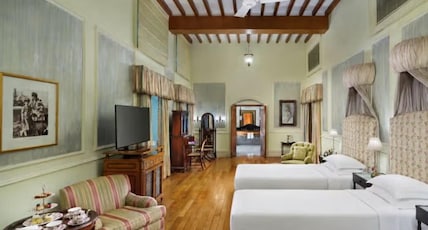 Taj Falaknuma Palace, Hyderabad Room Type - Luxury Room Garden view Twin Bed Taj Falaknuma Palace, Hyderabad Room Type - Luxury Room Garden view Twin Bed