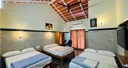 Shreematha Residency Lodging and Bording Hornadu Room Type - 5 Bed Deluxe A C