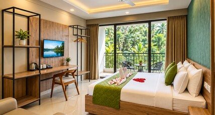 Sreepathi Prayag with Rooftop Swimming Pool Room Type - Standard Studio Room