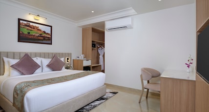 Regenta Anantam Resort at 52 Bigha parking khatu shyam ji Room Type - Super Deluxe Room Enjoy Happy Hours with 1+1 offer Mocktail 5pm-7pm Regenta Anantam Resort at 52 Bigha parking khatu shyam ji Room Type - Super Deluxe Room Enjoy Happy Hours with 1+1 offer Mocktail 5pm-7pm