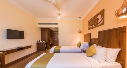 Regenta Central Herald Room Type - Deluxe Twin Room Enjoy Happy Hour 1+1 Mocktail timing 11 am -7 Pm