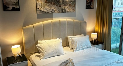 Rover Inn | Modern Apartments Near Golf Course Extension Road Room Type - Elite Cosy 1RK with Infinity Pool and Balcony