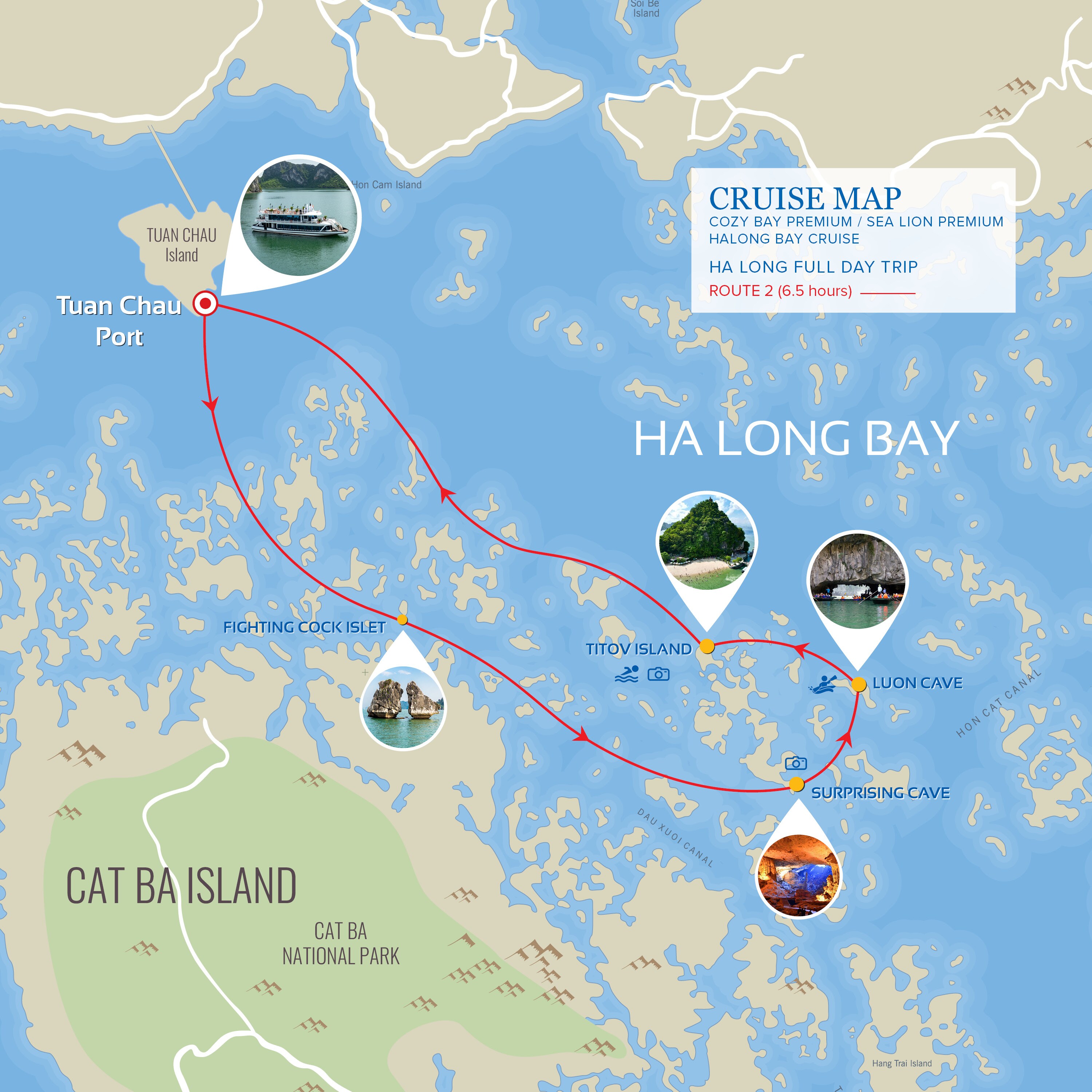 Cozy Bay Premium Halong Day Cruise - Tap to explore photos
