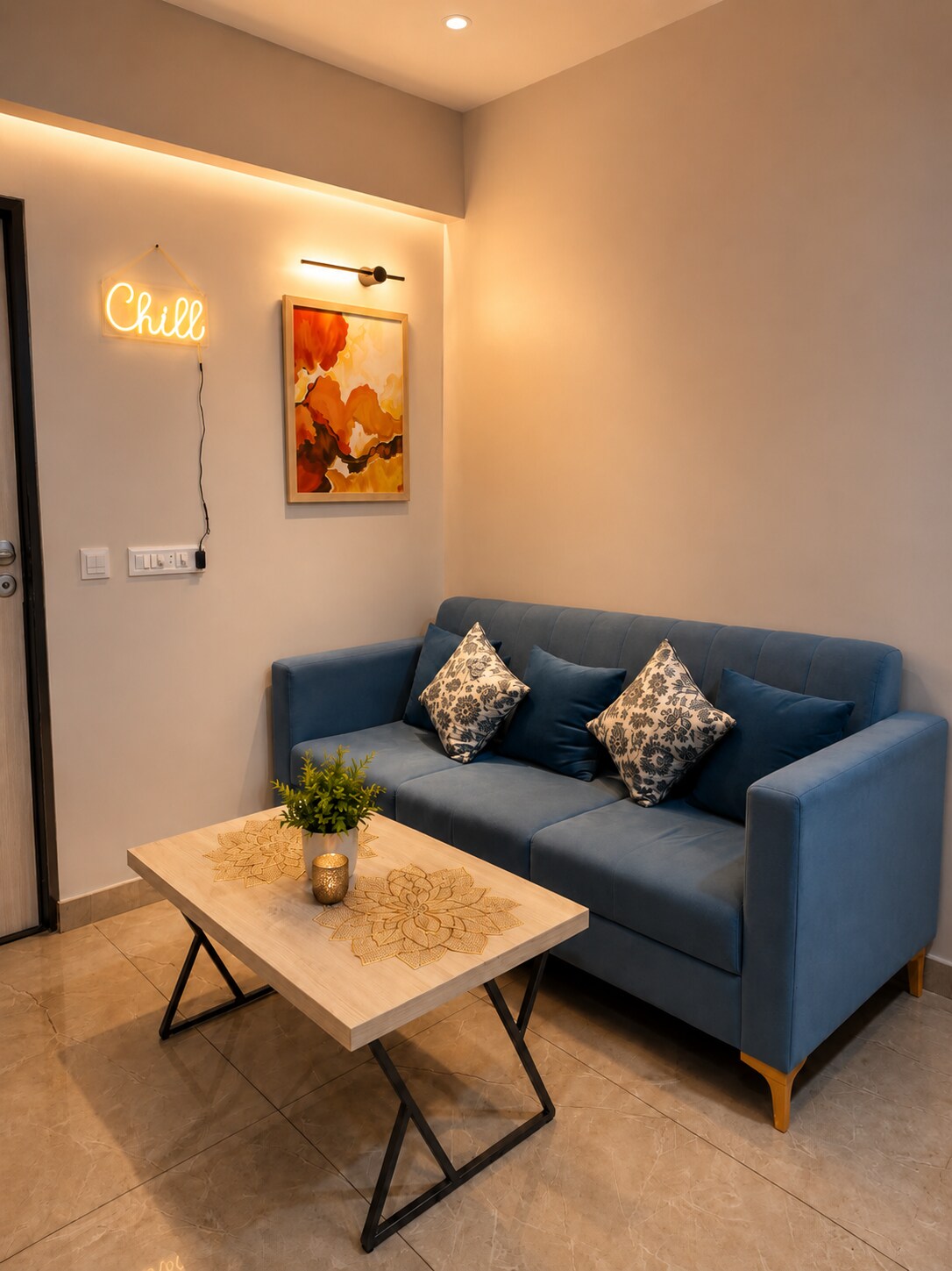 Modern Cozy Studio in Jaipur with Pool - Studio101 - Tap to explore photos