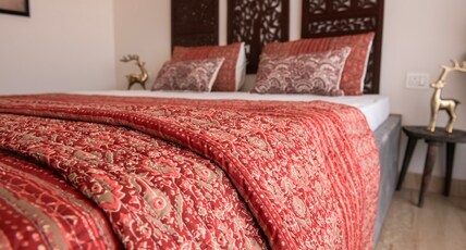 Artistic Haven by Brij Stays II 1BHK Apartments | Close to Temple Room Type - ShantiVan Retreat 1BHK Apartment