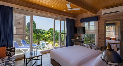 Living Room Beach Resort Room Type - Chalet Ground Floor with Garden View Living Room Beach Resort Room Type - Chalet Ground Floor with Garden View