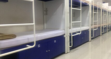Manmandir Dormitory. Room Type - 1 BED IN A 34 BUNK BED  MALE DORMITORY WITH SHARED BATH ROOMS