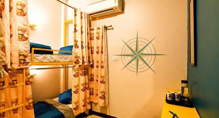 Hidden Monkey Hostel | Chet Singh Ghat Room Type - Bed in 4 bed Mixed AC Dorm