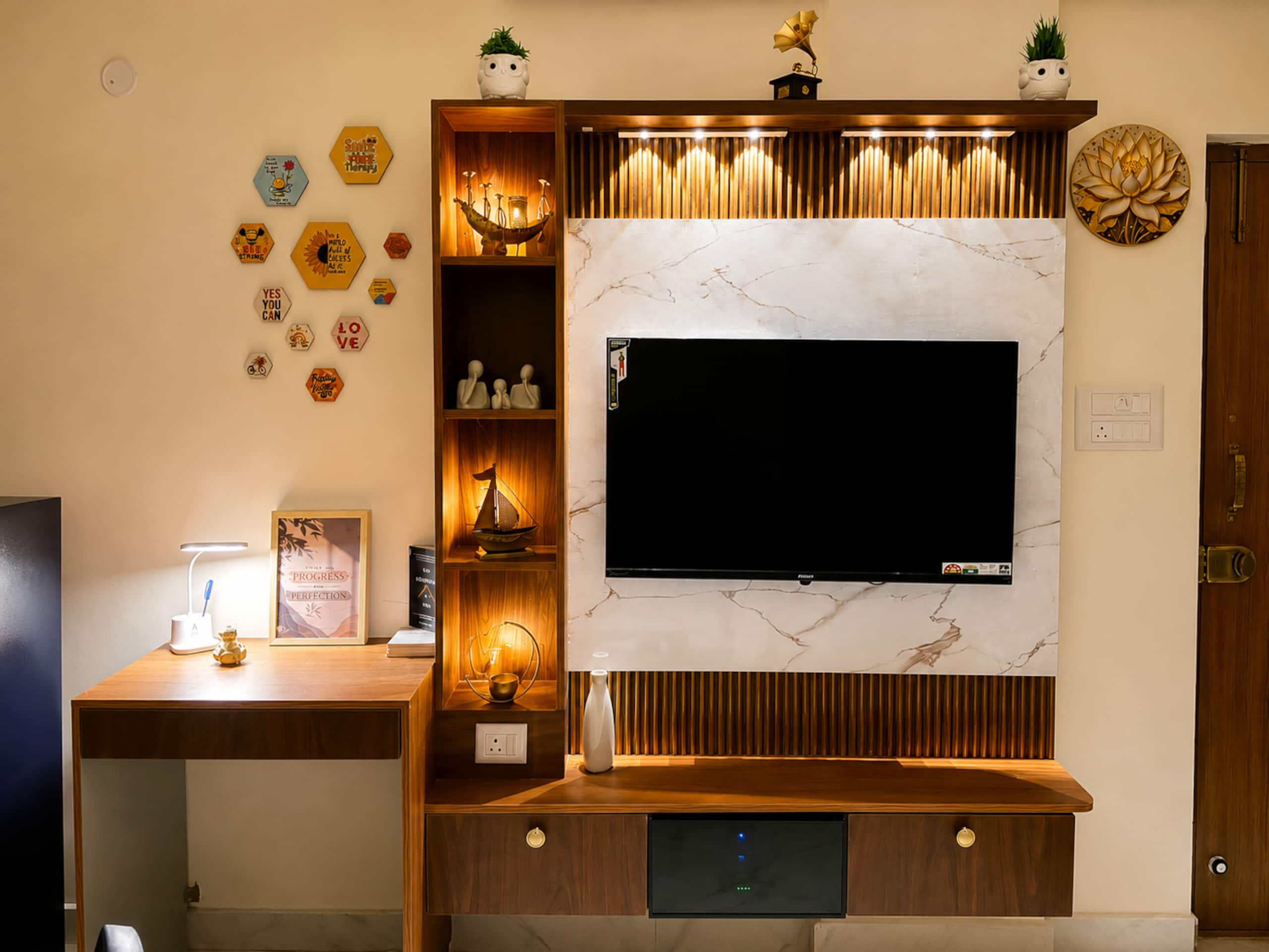 The Walnut House | Aesthetic 1 BHK in Whitefield - Tap to explore photos