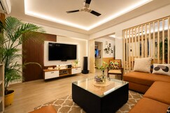 Cozy 1BHKVilla with Pvt Lawn Outdoor Lounge