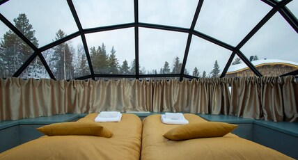 Kakslauttanen Arctic Resort Room Type - Small Glass Igloos with Shower and Sauna (East Village) Kakslauttanen Arctic Resort Room Type - Small Glass Igloos with Shower and Sauna (East Village)